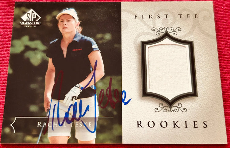 Rachel Teske signed 2004 SP Signature LPGA golf tournament worn shirt card - AutographsForSale.com