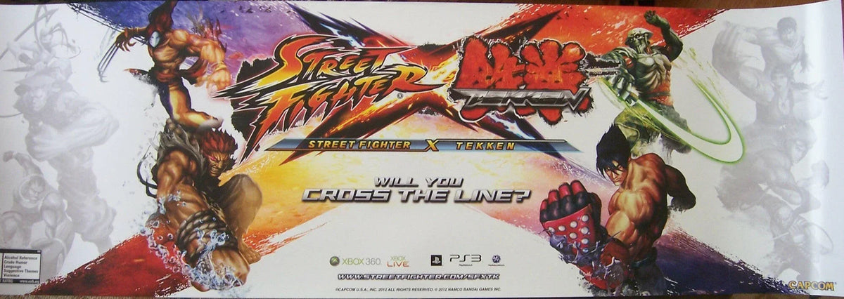 Street Fighter X Tekken Video Game 2012 Capcom 10x30 poster - AutographsForSale.com