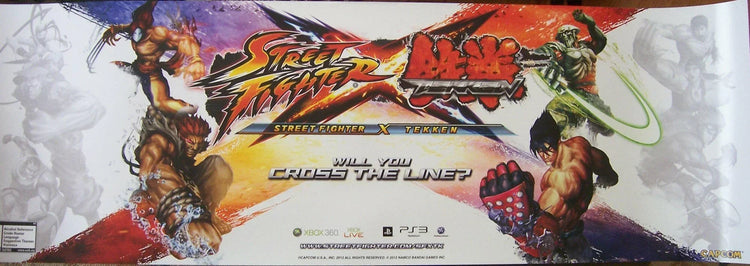 Street Fighter X Tekken Video Game 2012 Capcom 10x30 poster - AutographsForSale.com