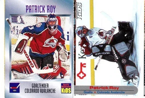 Patrick Roy Colorado Avalanche 1997 and 2001 Sports Illustrated for Kids cards - AutographsForSale.com