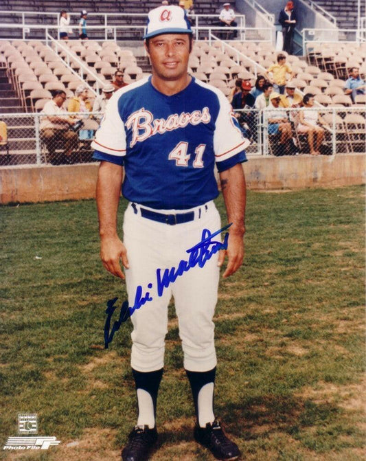 Eddie Mathews autographed Atlanta Braves 8x10 photo - AutographsForSale.com