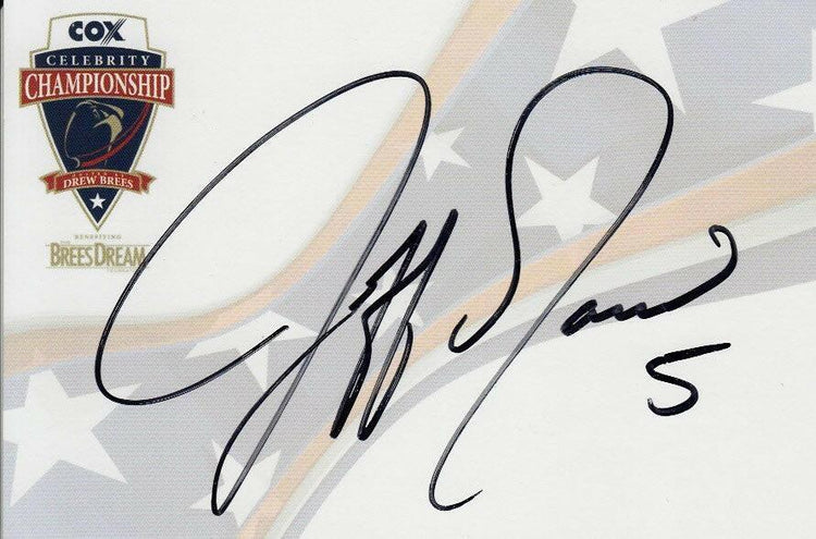 Jeff Garcia autographed 4x6 signature card SF 49ers - AutographsForSale.com