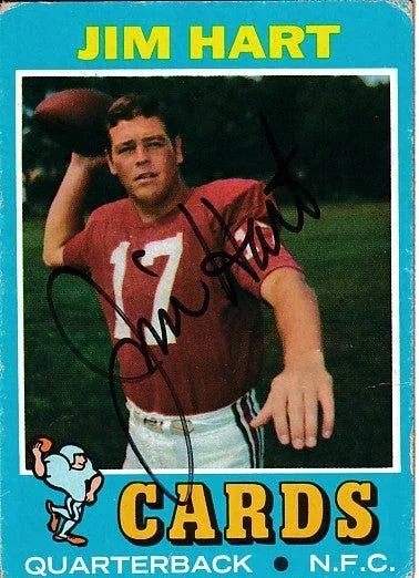 Jim Hart autographed St. Louis Cardinals 1971 Topps card - AutographsForSale.com