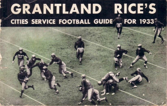 1933 Grantland Rice's Cities Service Football Guide - AutographsForSale.com