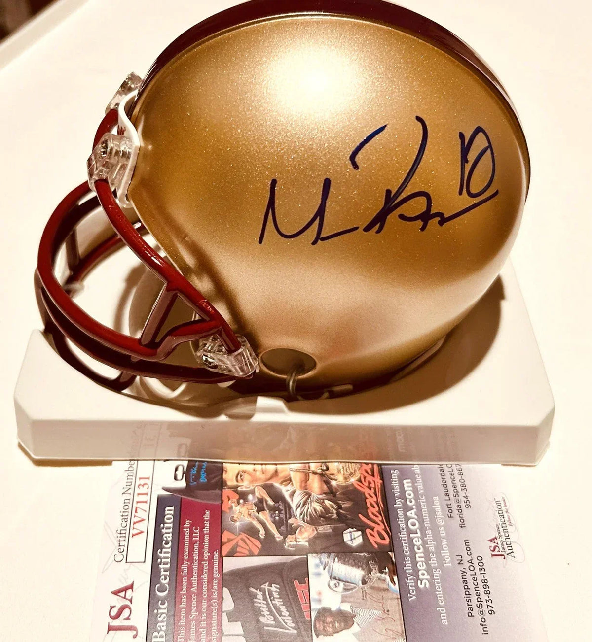 Matt Ryan autographed Boston College Eagles mini helmet JSA - AutographsForSale.com