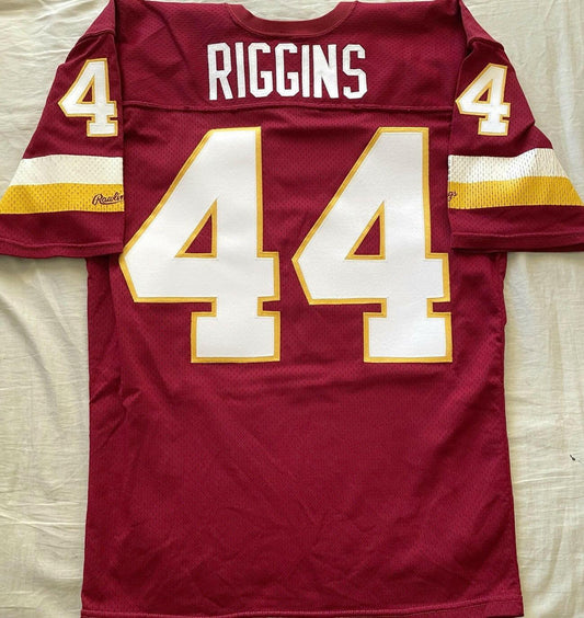 John Riggins Washington Redskins Rawlings burgundy stitched size LARGE jersey - AutographsForSale.com