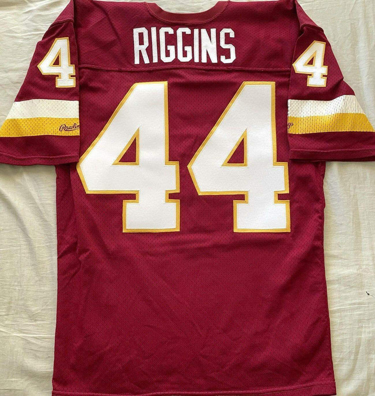 John Riggins Washington Redskins Rawlings burgundy stitched size LARGE jersey - AutographsForSale.com