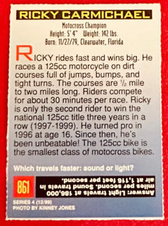 Ricky Carmichael 1999 SI for Kids motocross Rookie Card - AutographsForSale.com