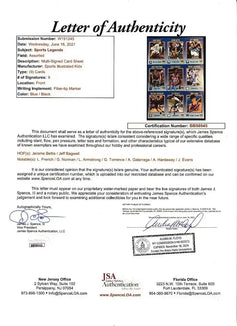 Signed 1994 SI for Kids card sheet Lance Armstrong Bagwell Bettis Penny Hardaway JSA - AutographsForSale.com