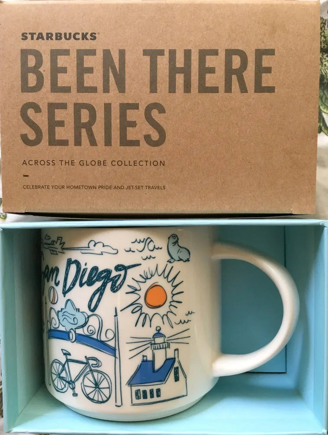 Starbucks 2018 Been There Series San Diego 14 ounce collector coffee mug NEW - AutographsForSale.com