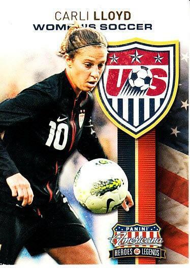 Carli Lloyd US Soccer 2012 Panini Americana Heroes and Legends card USWNT - AutographsForSale.com