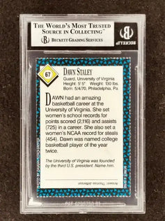 Dawn Staley signed Virginia Cavaliers 1992 SI for Kids RC BAS slabbed - AutographsForSale.com