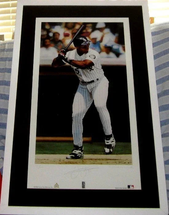 Frank Thomas autographed Chicago White Sox lithograph framed - AutographsForSale.com