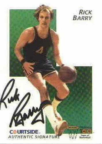 Rick Barry certified autograph 1992 Courtside Flashback card Golden State Warriors - AutographsForSale.com