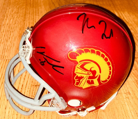 Cody Kessler & Max Tuerk autographed USC mini helmet JSA - AutographsForSale.com