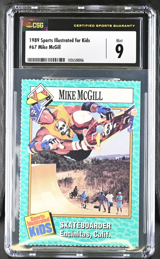 Mike Mcgill 1989 SI for Kids skateboarding RC CSG 9 MT - AutographsForSale.com