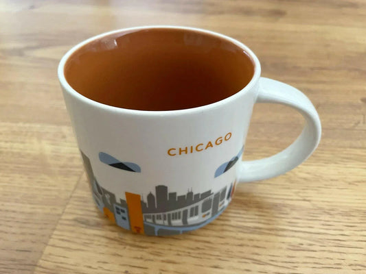 Starbucks 2013 You Are Here Collection Chicago 14 ounce collector coffee mug LIKE NEW - AutographsForSale.com