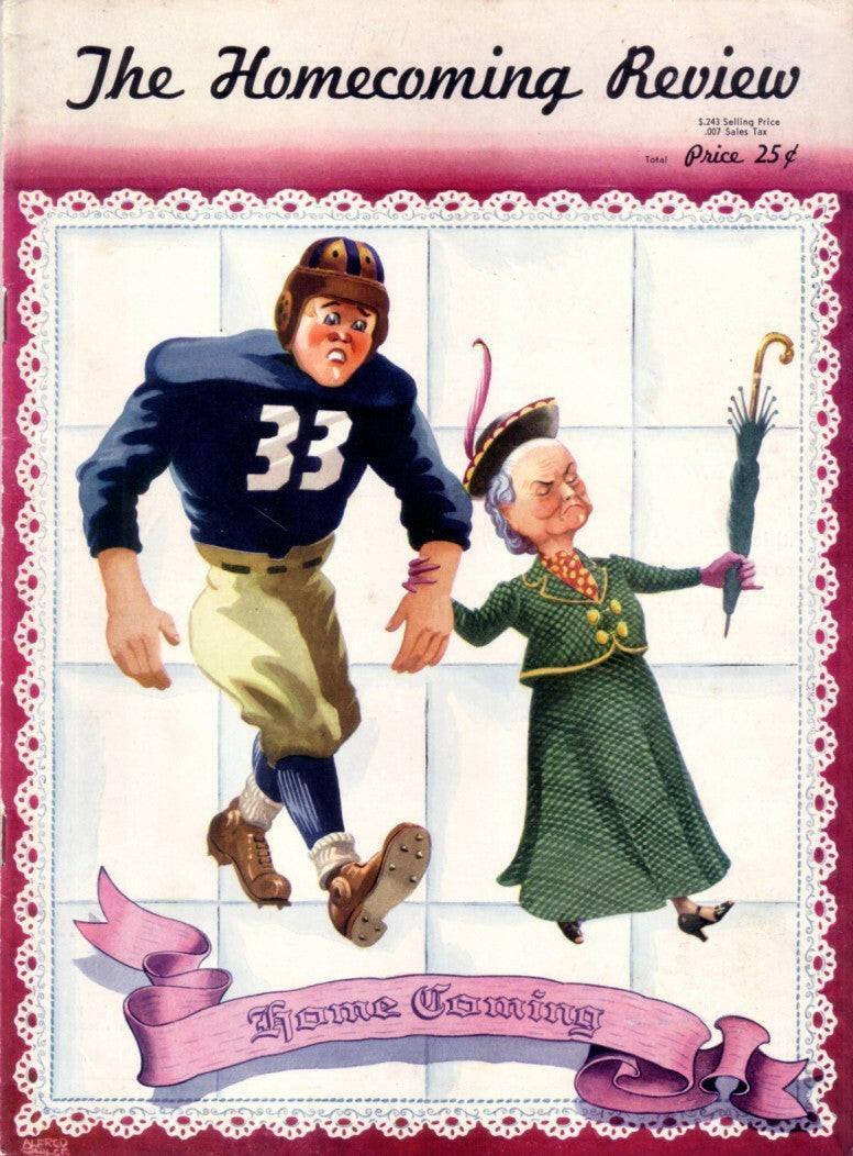 1941 UCLA vs Cal Bears college football program Bob Waterfield - AutographsForSale.com