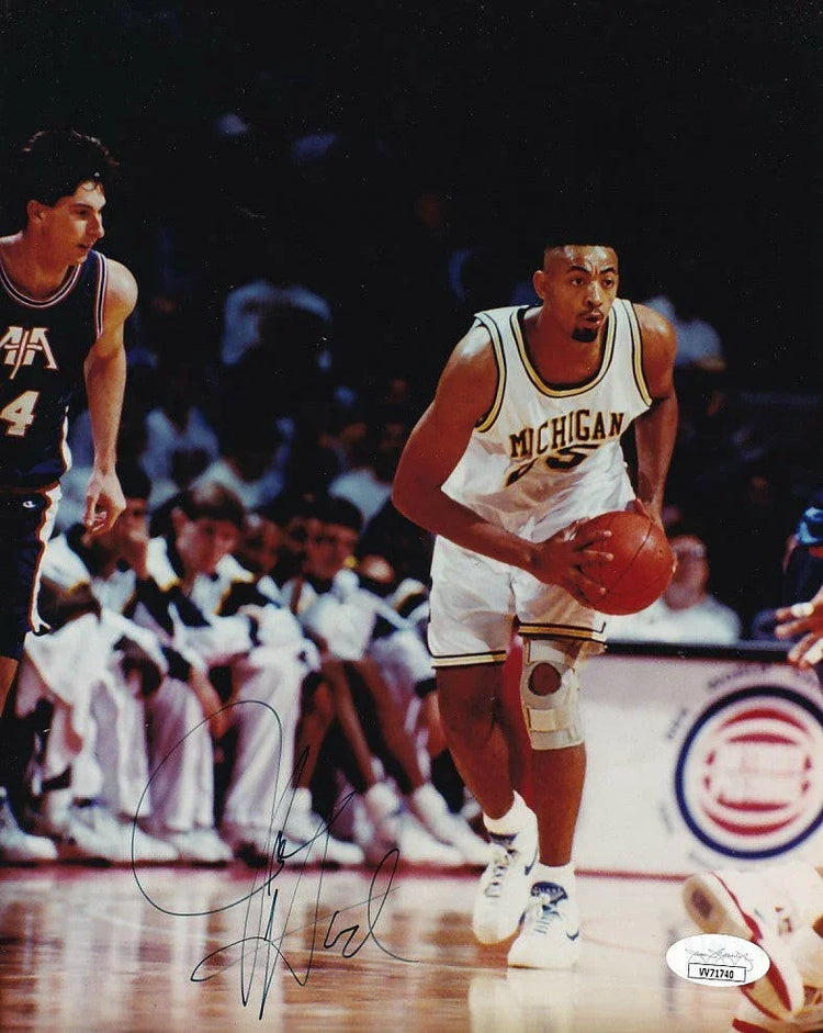 Juwan Howard autographed Michigan Wolverines 8x10 photo JSA - AutographsForSale.com