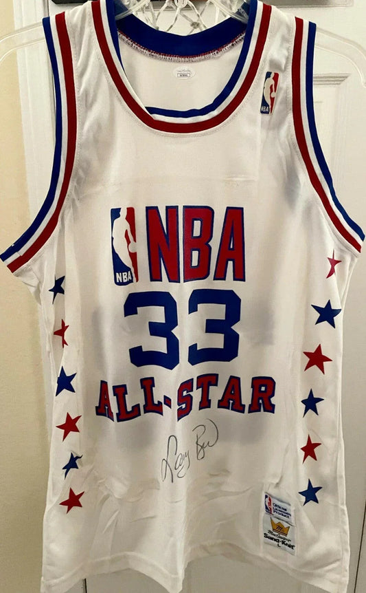 Larry Bird signed 80s NBA All-Star Sand Knit jersey JSA - AutographsForSale.com