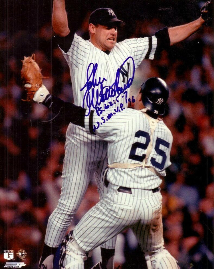 John Wetteland signed NY Yankees 1996 World Series 8x10 photo w/ WS MVP - AutographsForSale.com