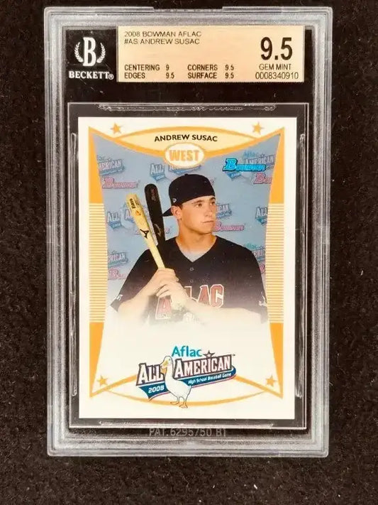 Andrew Susac 2008 AFLAC Bowman Topps RC BGS 9.5 Gem Mint - AutographsForSale.com