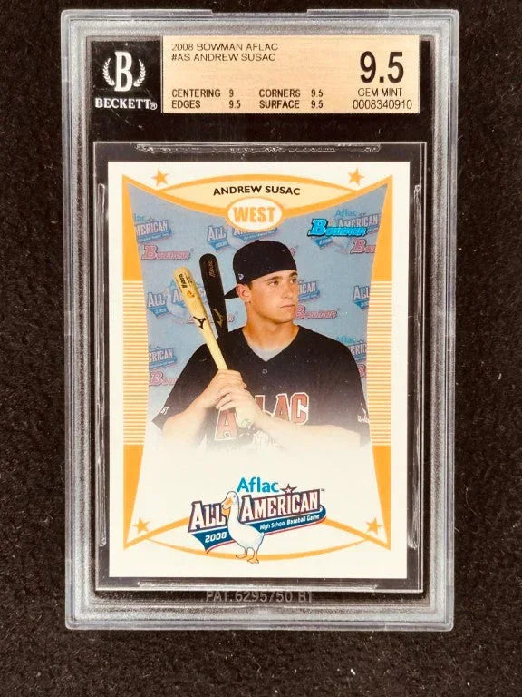 Andrew Susac 2008 AFLAC Bowman Topps RC BGS 9.5 Gem Mint - AutographsForSale.com