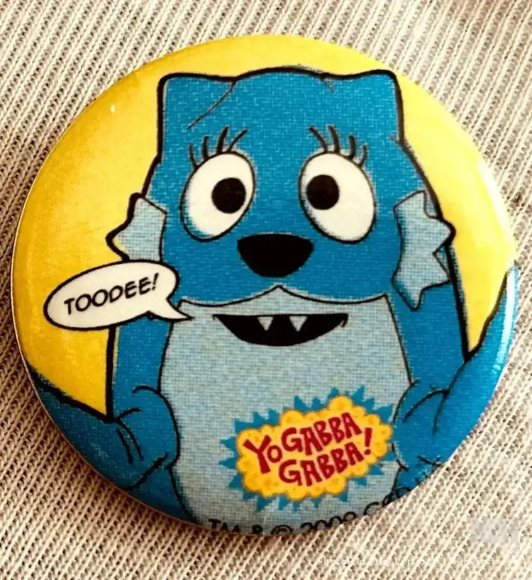 Yo Gabba Gabba 2012 2013 SDCC Toodee button pin NEW - AutographsForSale.com