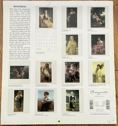 William Bouguereau artwork 2000 12x13 wall calendar - AutographsForSale.com