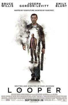 Looper 2 mini posters Joseph Gordon Levitt & Bruce Willis - AutographsForSale.com