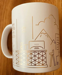 Starbucks Taipei 101 Taiwan 16 ounce collector coffee mug - AutographsForSale.com