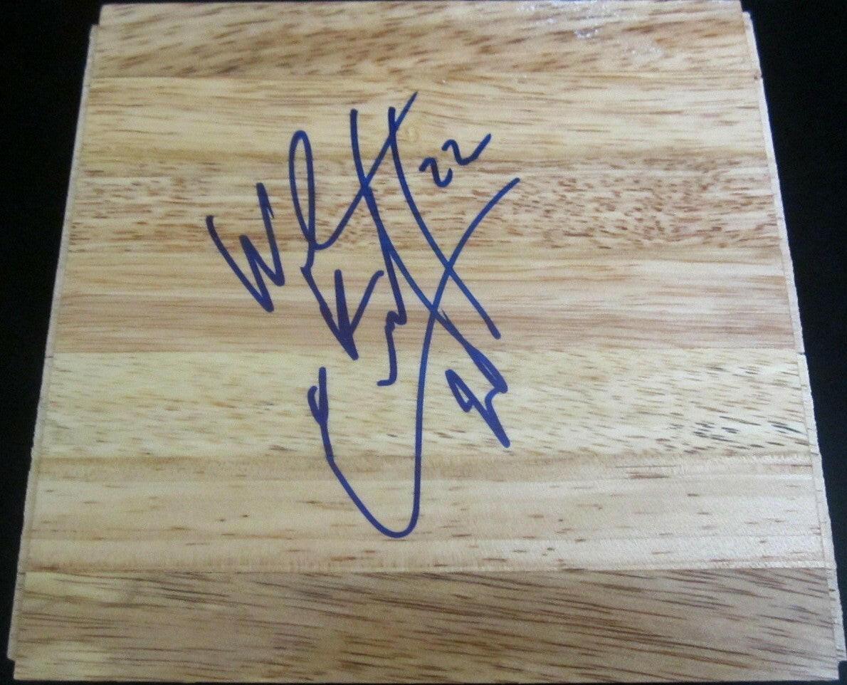 Wayne Ellington signed basketball wood floor UNC Tar Heels - AutographsForSale.com