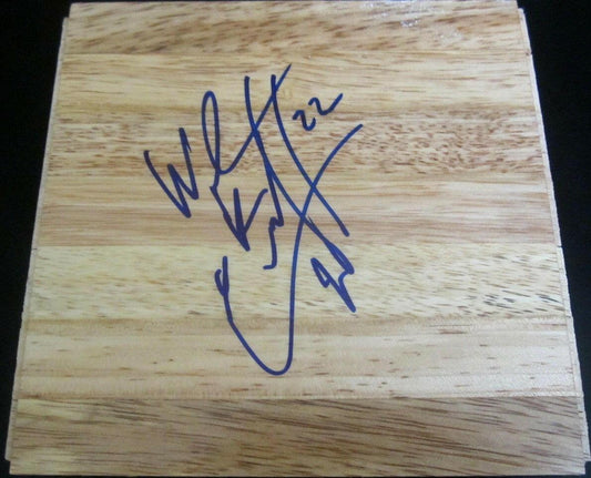 Wayne Ellington signed basketball wood floor UNC Tar Heels - AutographsForSale.com