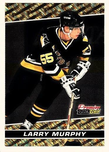 Larry Murphy Penguins 1993-94 Topps Premier Black Gold insert card - AutographsForSale.com