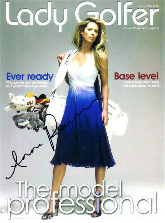 Anna Rawson autographed Lady golfer cover 8x10 photo - AutographsForSale.com