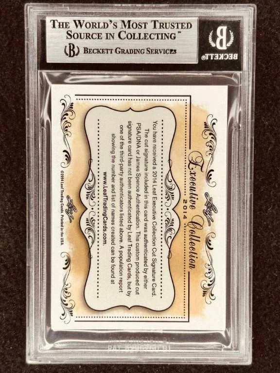 Mike Ditka 2014 Leaf Masterpiece Cut Signature certified signed card 1/1 JSA Bears - AutographsForSale.com