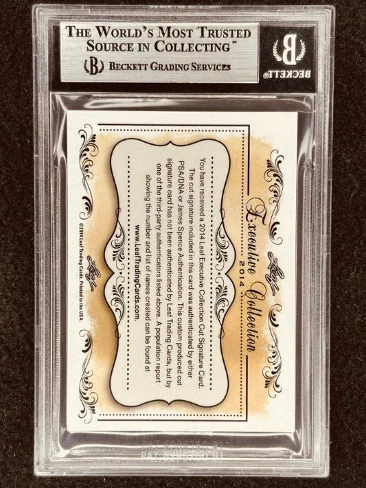 Mike Ditka 2014 Leaf Masterpiece Cut Signature certified signed card 1/1 JSA Bears - AutographsForSale.com