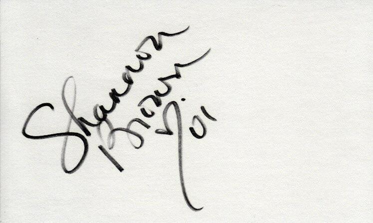 Shannon Brown (country singer) autographed 3x5 index card - AutographsForSale.com