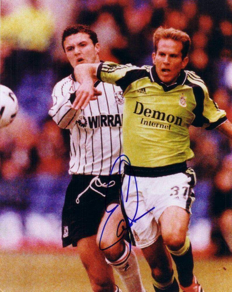 Eddie Lewis autographed Fulham 8x10 photo - AutographsForSale.com