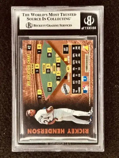 Rickey Henderson autographed San Diego Padres 1996 Pinnacle Zenith card BAS - AutographsForSale.com