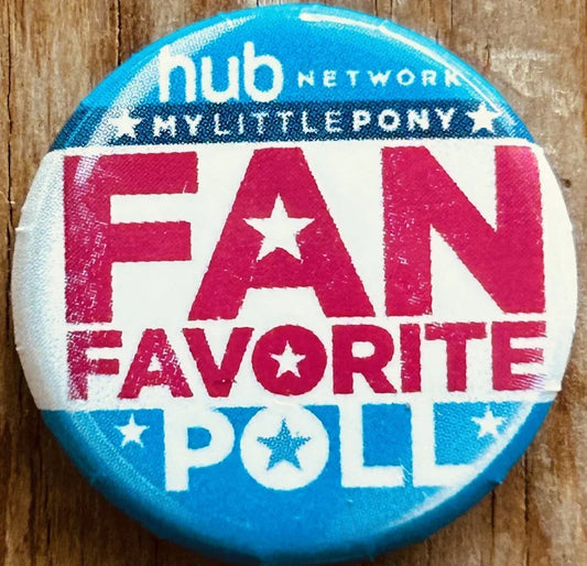 My Little Pony Fan Favorite 2013 SDCC HUB promo button pin - AutographsForSale.com