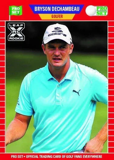 Bryson DeChambeau 2021 Leaf Pro Set golf Rookie Card - AutographsForSale.com