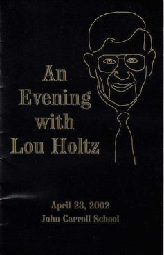 Lou Holtz autographed Notre Dame Riddell mini helmet JSA - AutographsForSale.com