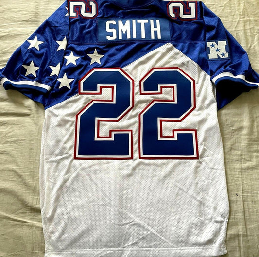 Emmitt Smith 1996 NFC Pro Bowl authentic Mitchell and Ness stitched jersey - AutographsForSale.com