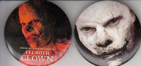 Clown movie 2016 Comic-Con 2 button or pin set (Eli Roth) - AutographsForSale.com