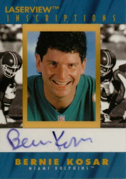 Bernie Kosar certified autograph Miami Dolphins 1996 Pinnacle Inscriptions card - AutographsForSale.com