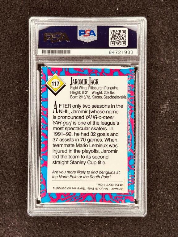Jaromir Jagr autographed Pittsburgh Penguins 1993 Sports Illustrated for Kids card PSA/DNA slabbed - AutographsForSale.com