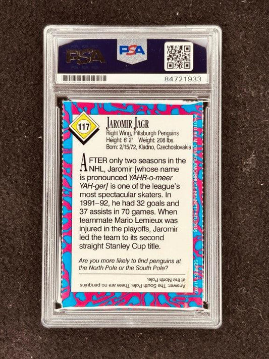 Jaromir Jagr autographed Pittsburgh Penguins 1993 Sports Illustrated for Kids card PSA/DNA slabbed - AutographsForSale.com