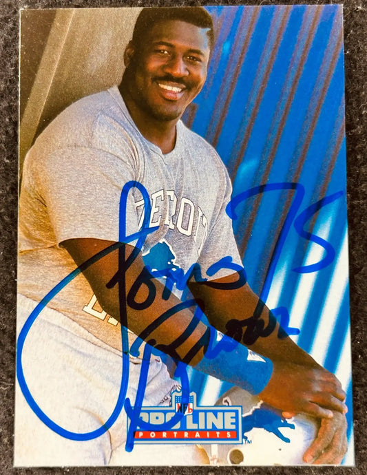 Lomas Brown autographed Detroit Lions 1992 Pro Line Portraits card - AutographsForSale.com
