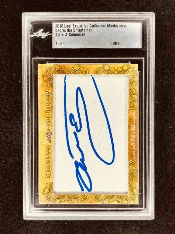 Cedric The Entertainer 2018 Leaf Masterpiece Cut Signature certified autograph card 1/1 JSA Neighborhood - AutographsForSale.com